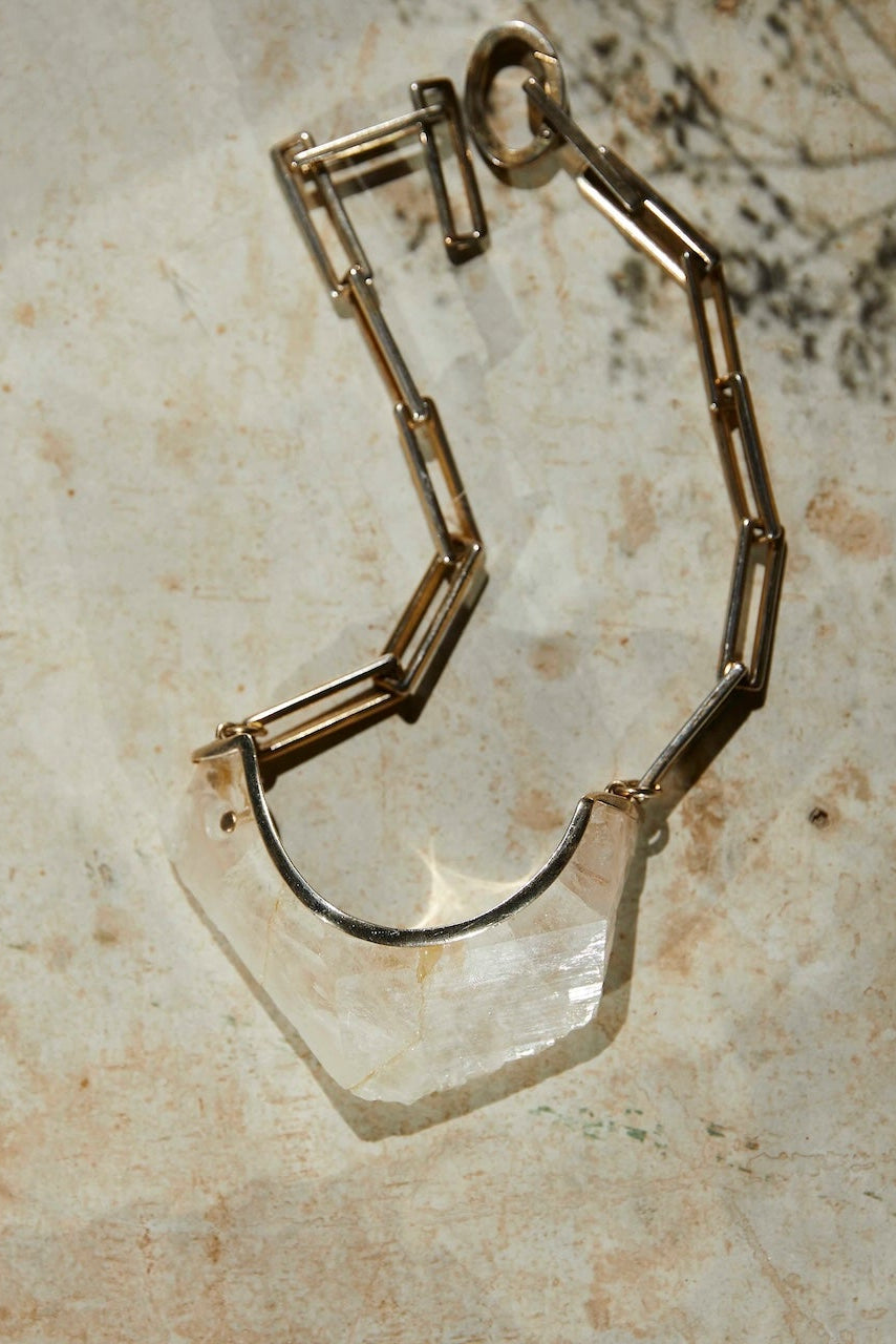 Clear Quartz Top Amulet - Cut