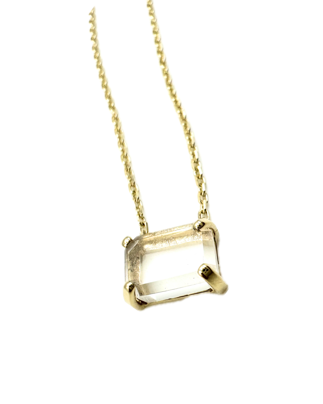 Classic Cut Clear Quartz Trinket Mini Amulet