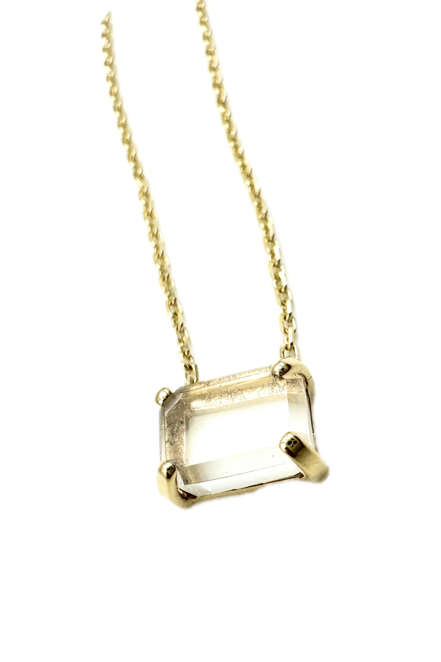 Clear Quartz Trinket Mini Amulet - Cut