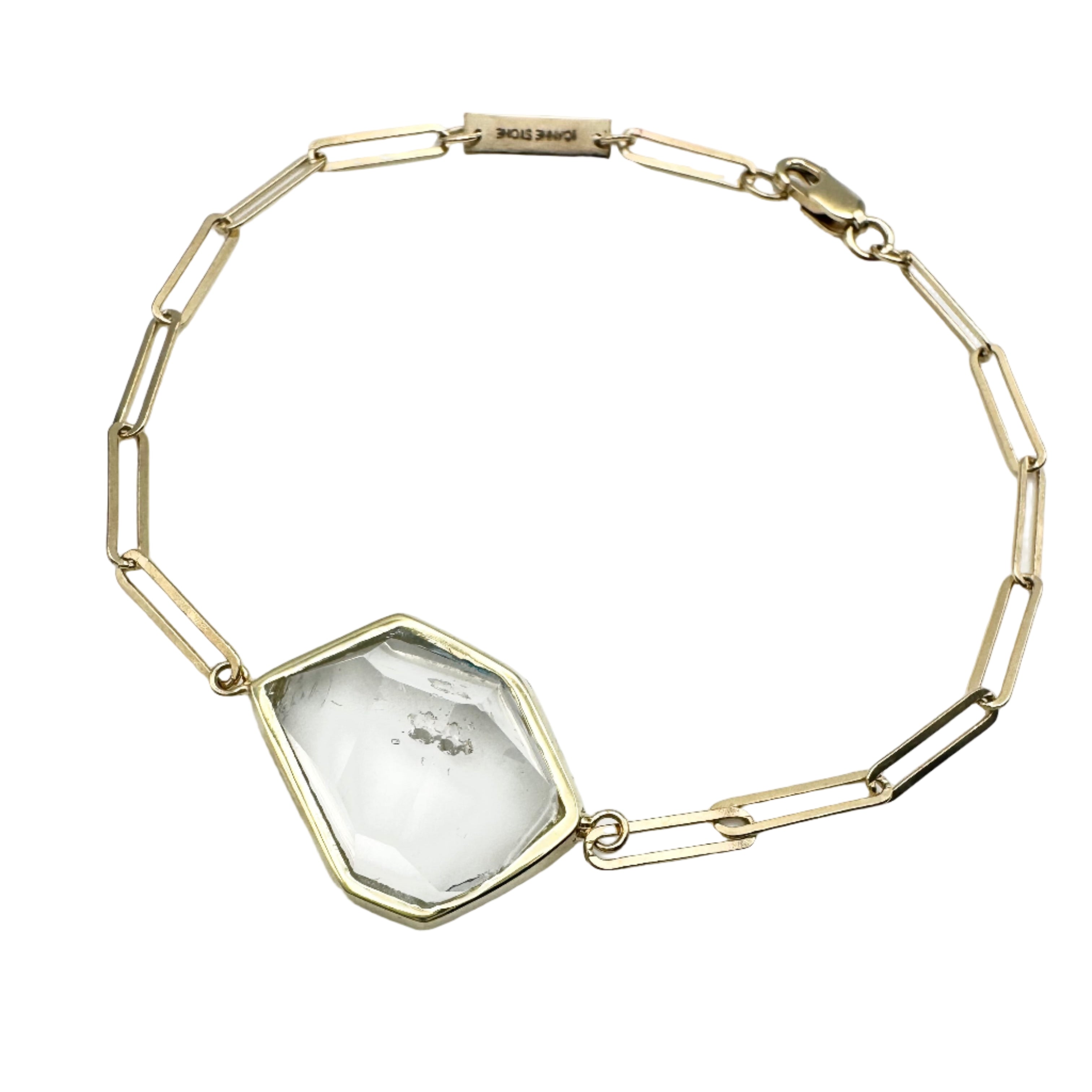 Cloud Raw Herkimer Bracelet-Y14k