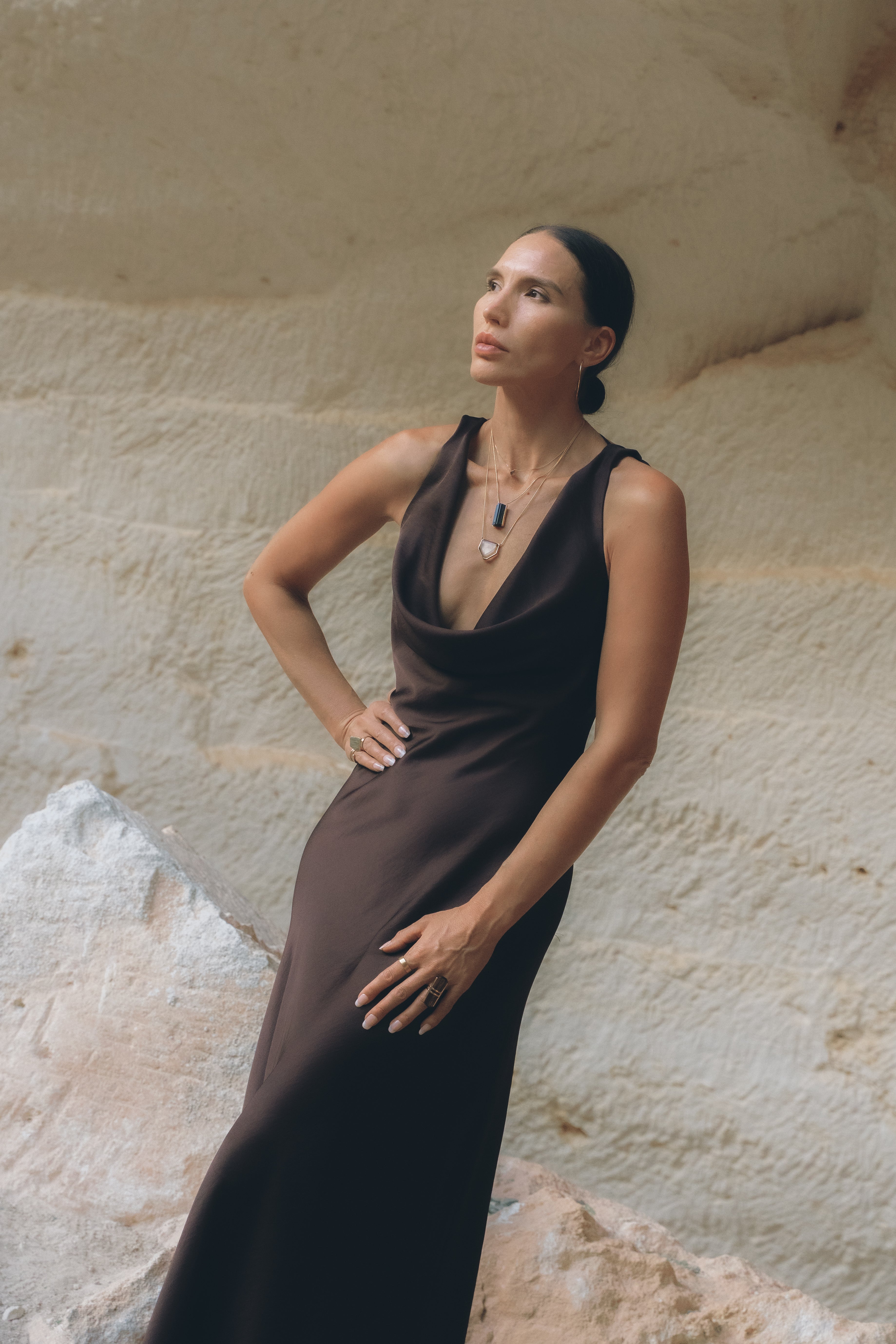 Black Tourmaline Double Amulet - Raw