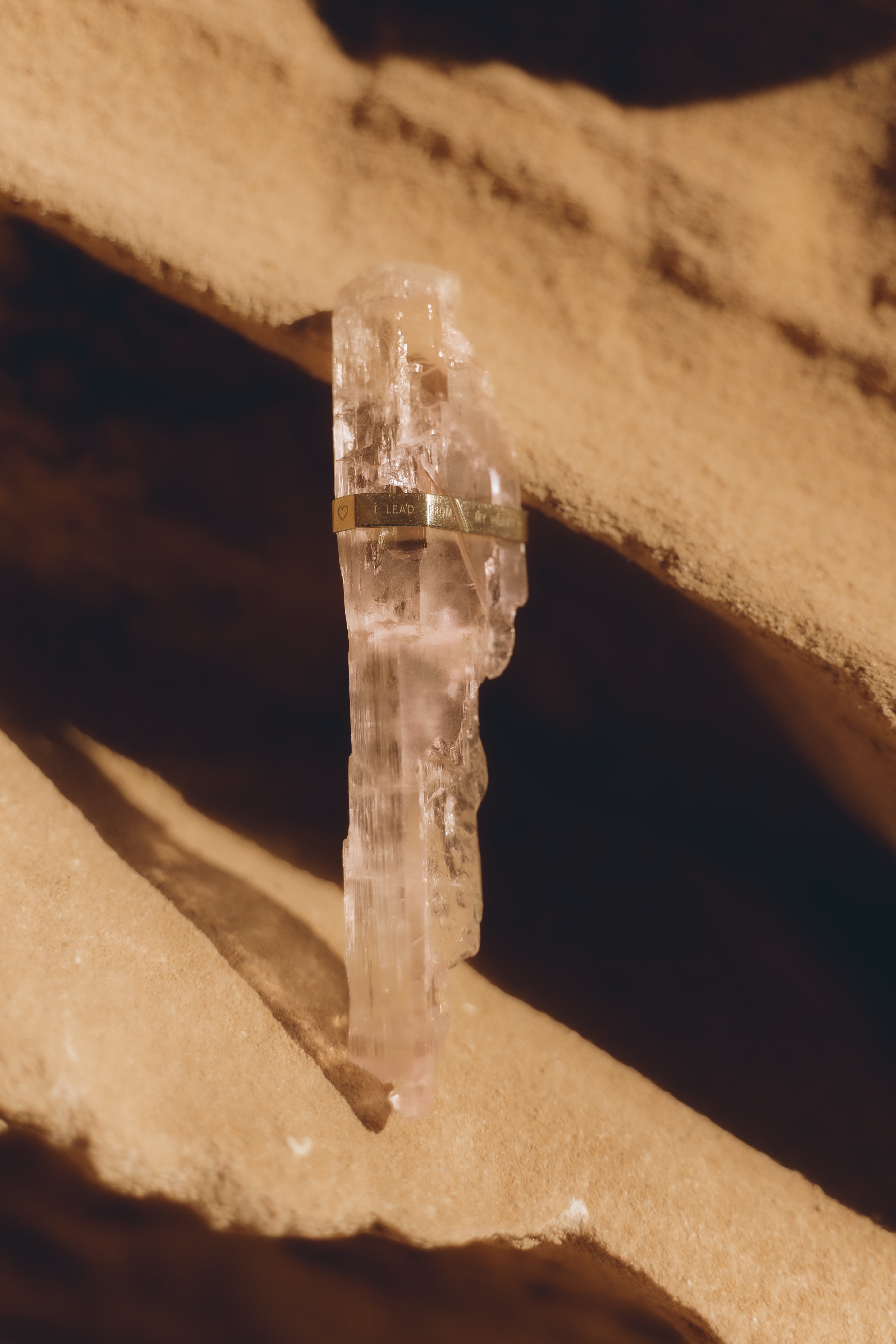 Meditation Raw Kunzite Single Band -Y14k