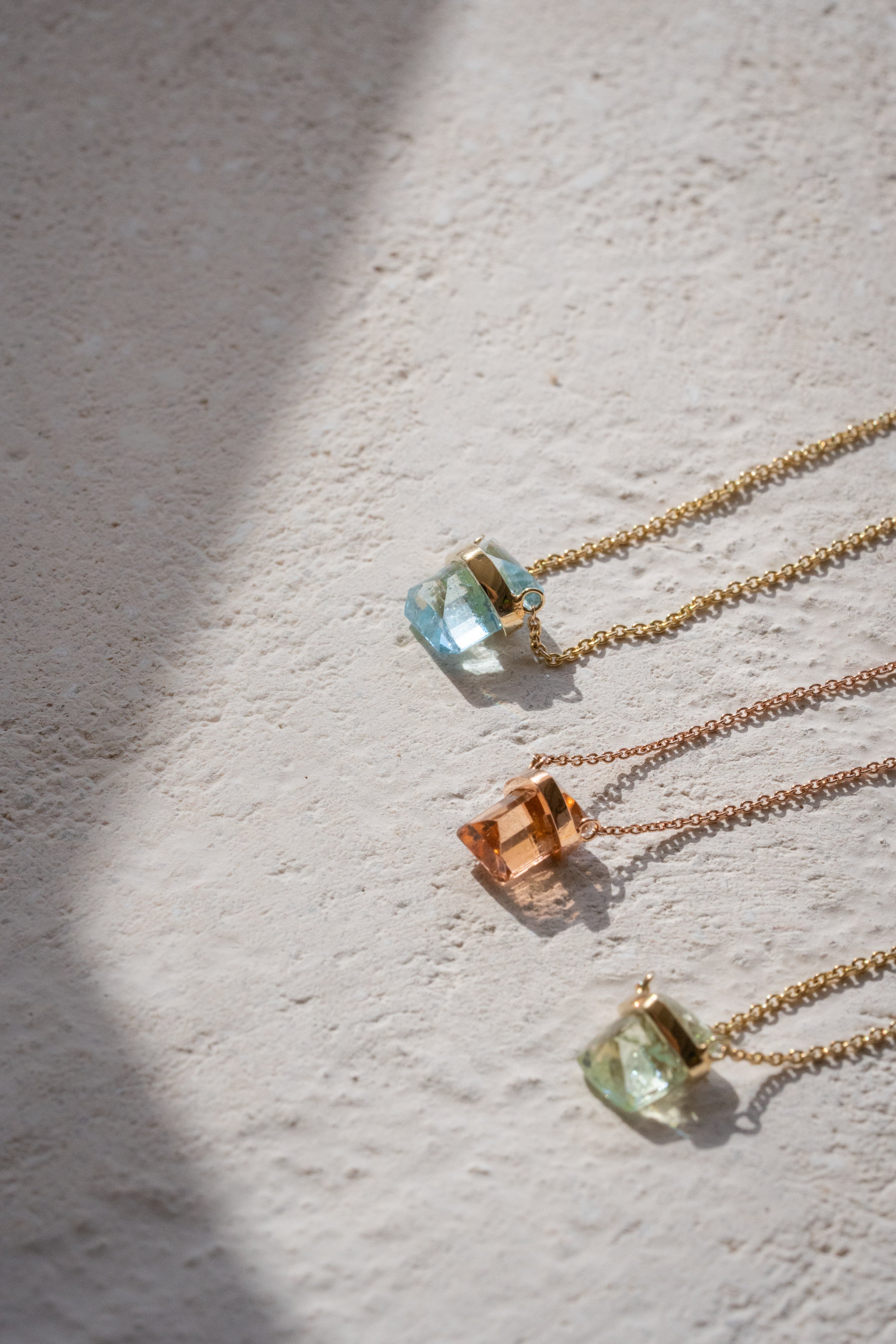 Aquamarine Mini Amulet - Cut