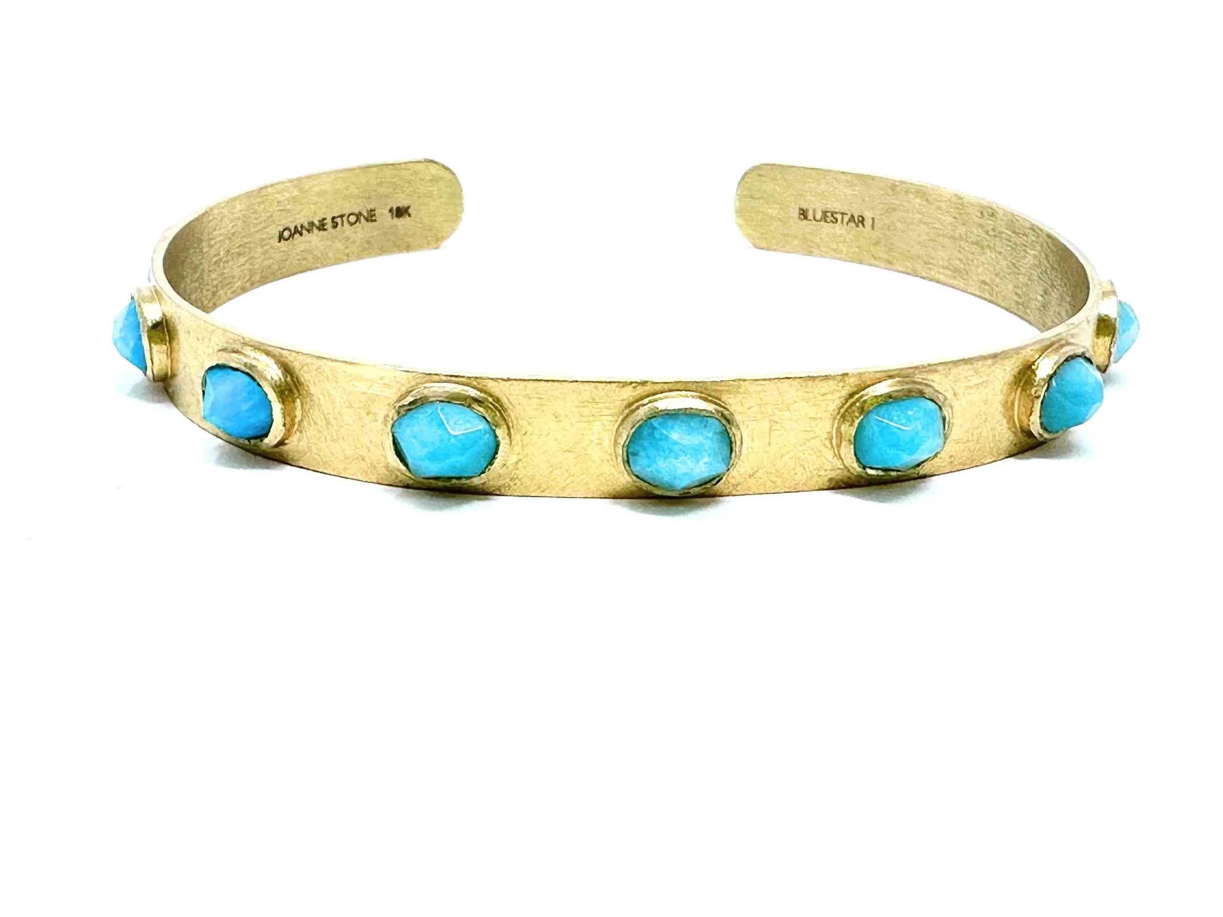 Andean Blue Opal Star Bracelet - Cut