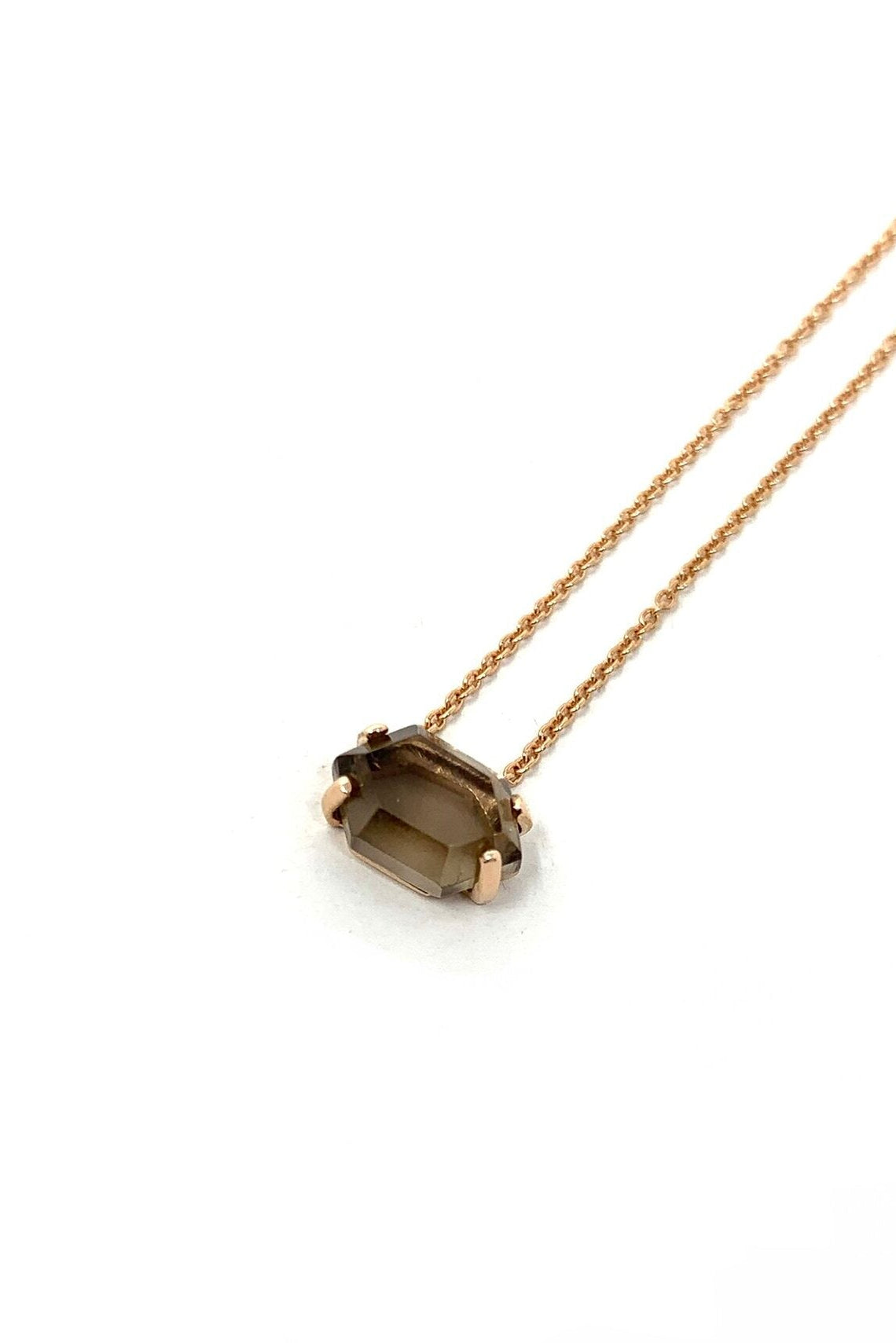 Classic Cut Smoky Quartz Trinket Mini Amulet