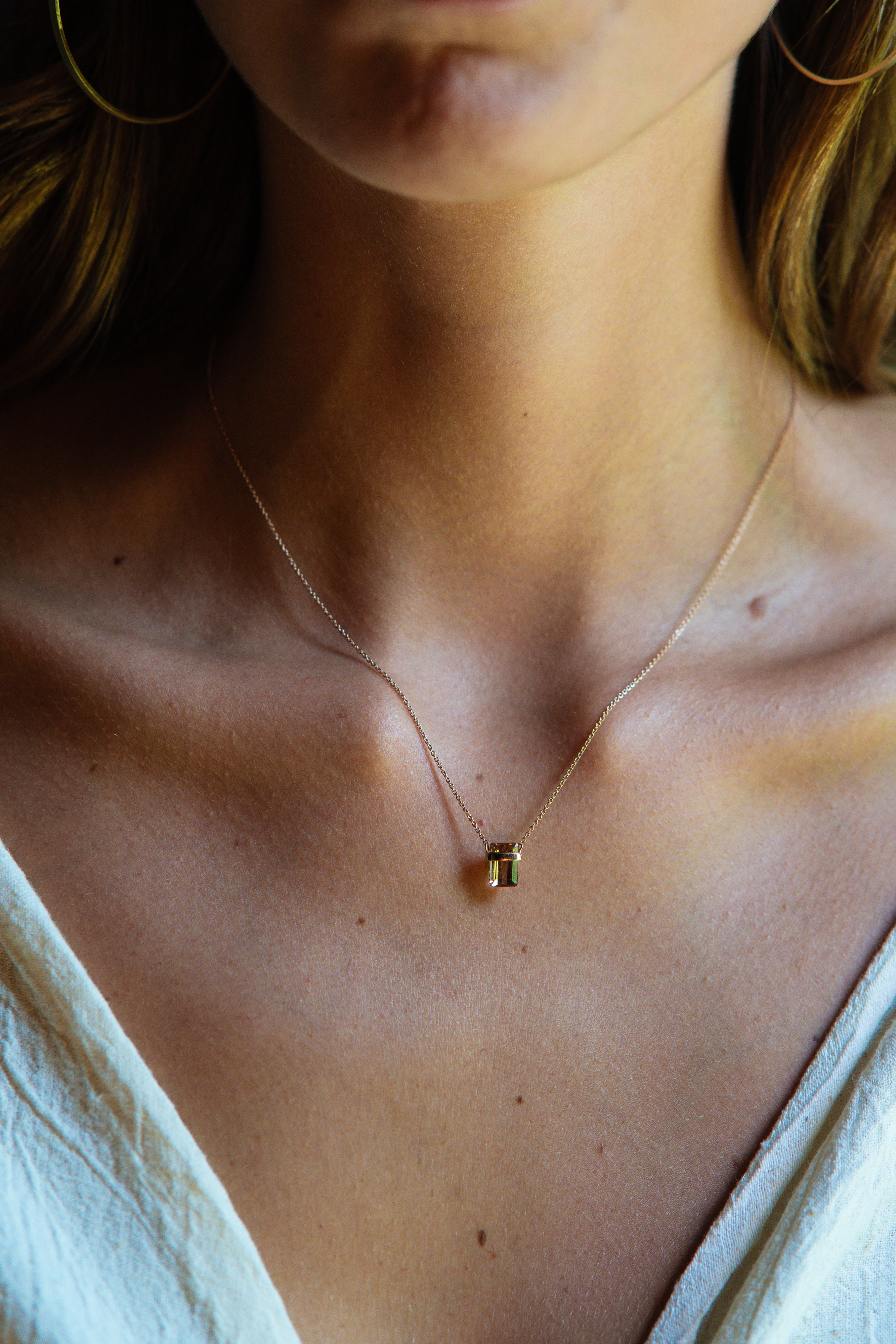 Morganite Mini Amulet - Cut