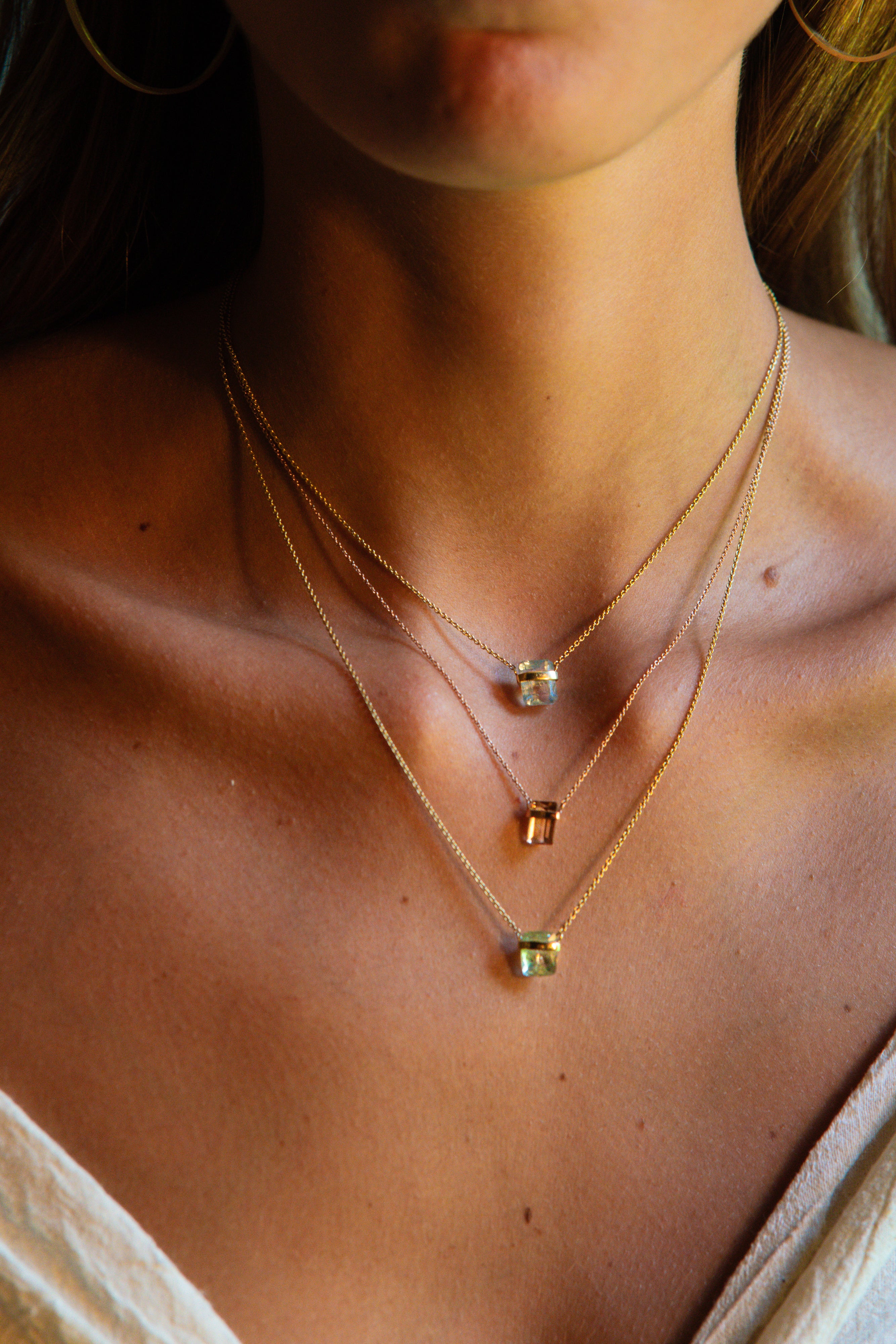 Morganite Mini Amulet - Cut