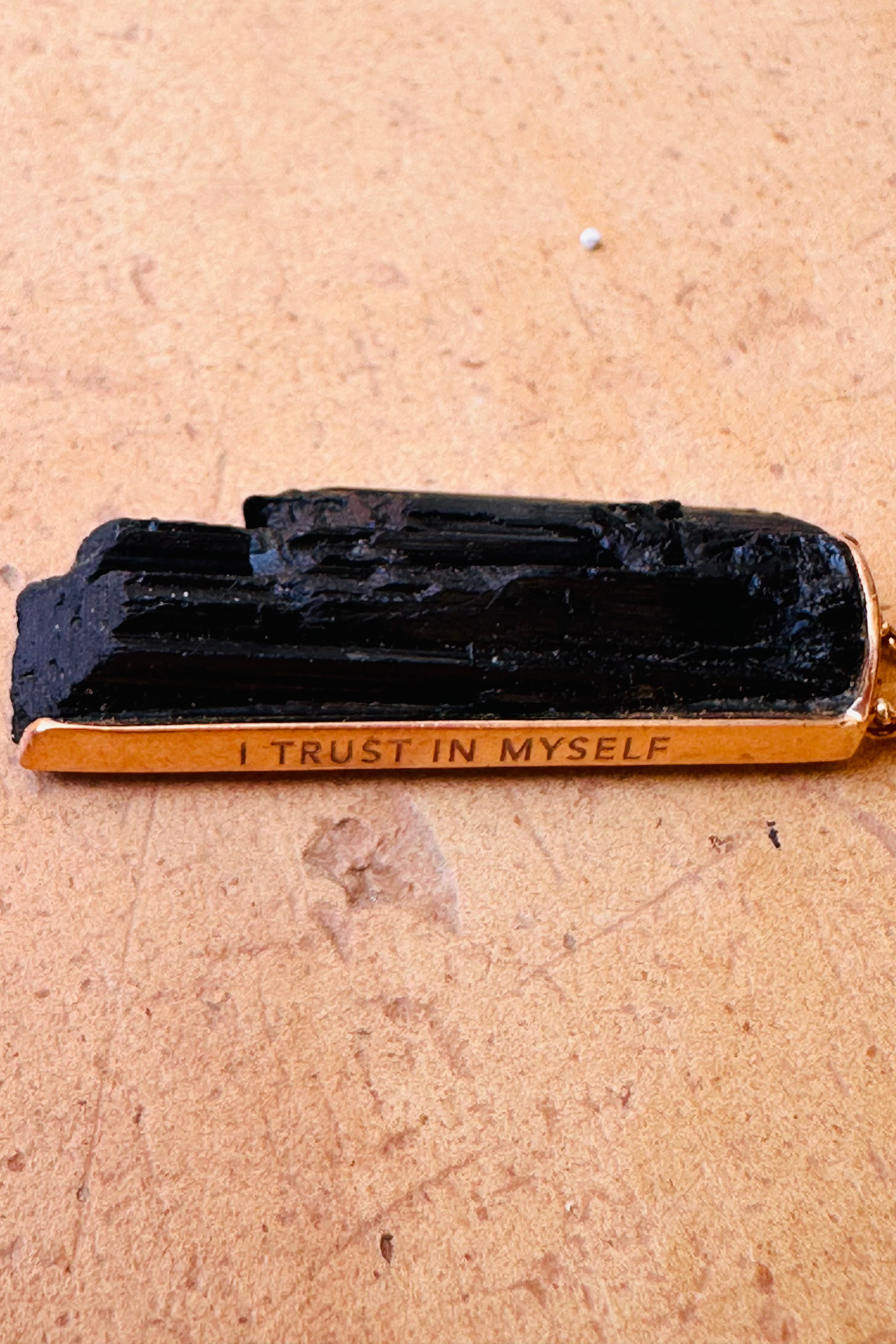 Black Tourmaline Amulet - Raw