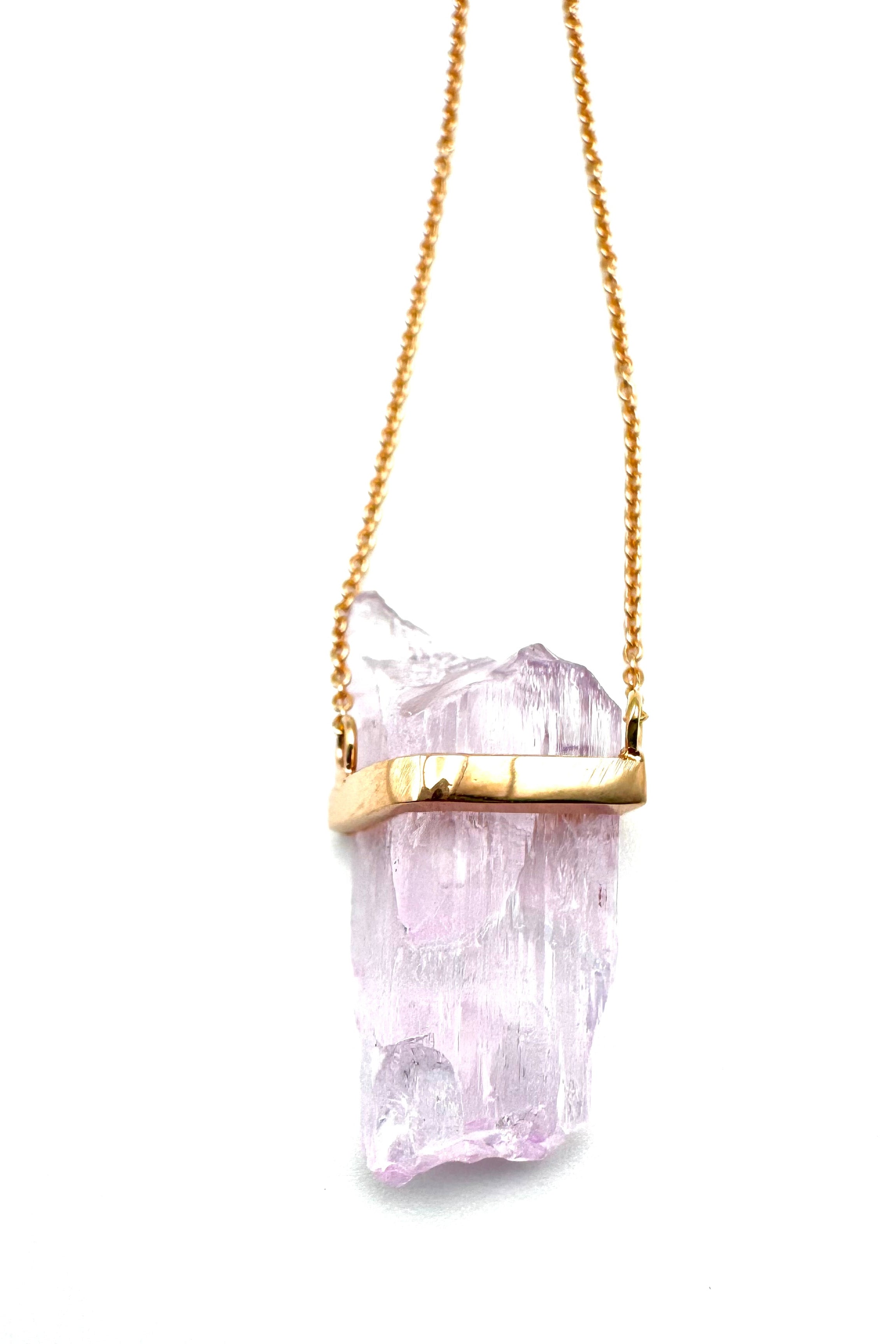 Kunzite Mini Amulet - Raw