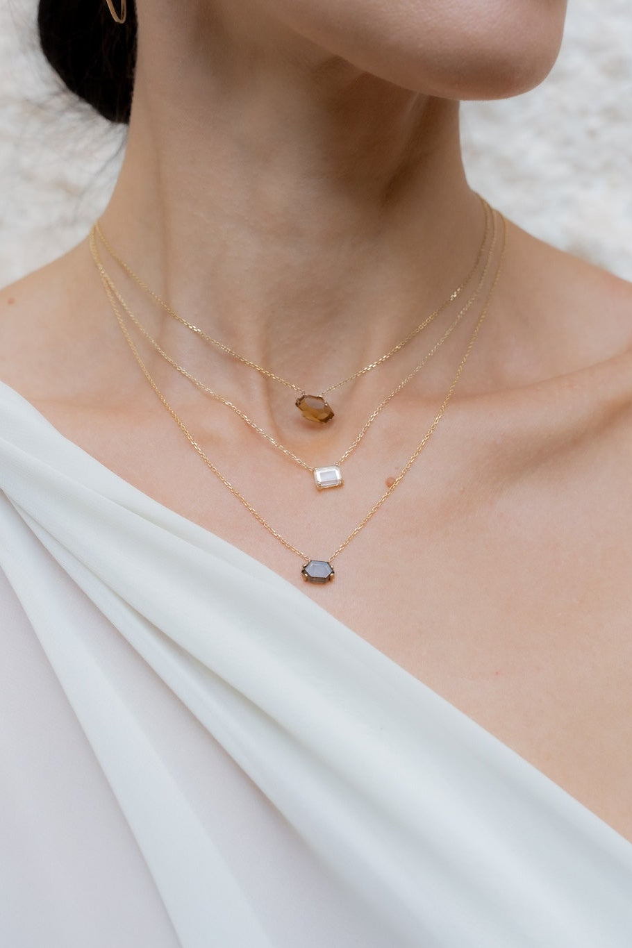 Classic Cut Smoky Quartz Trinket Mini Amulet